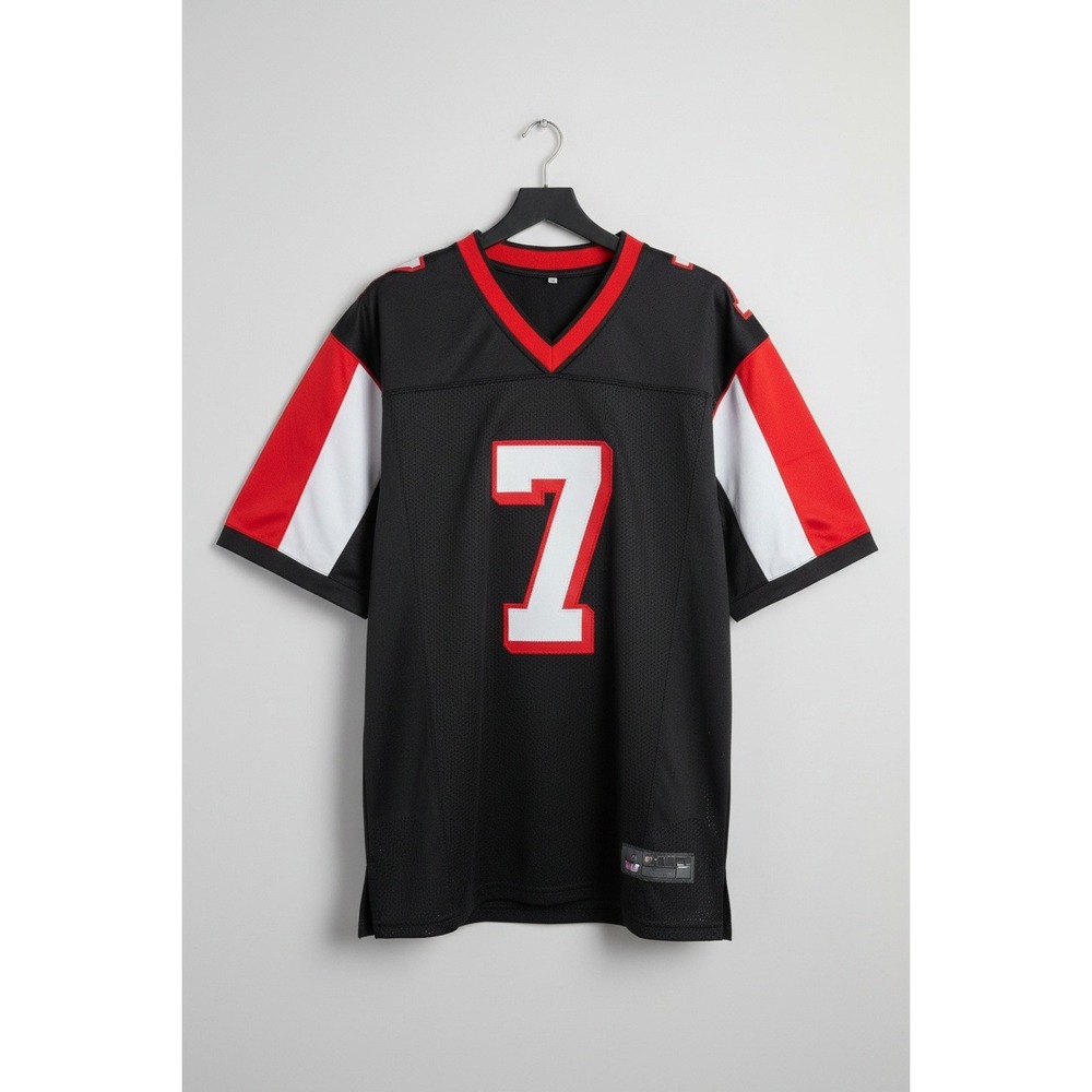 Michael Vick Signed Custom Football Jersey Beckett COA Black Red White XL 7